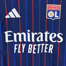 Camisa Lyon Away 2025/26 - Adidas Torcedor Masculina - Azul/Vermelha