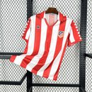 Camisa Atlético de Madrid Home 1982/83 - Retrô Masculina - Vermelha/Branca