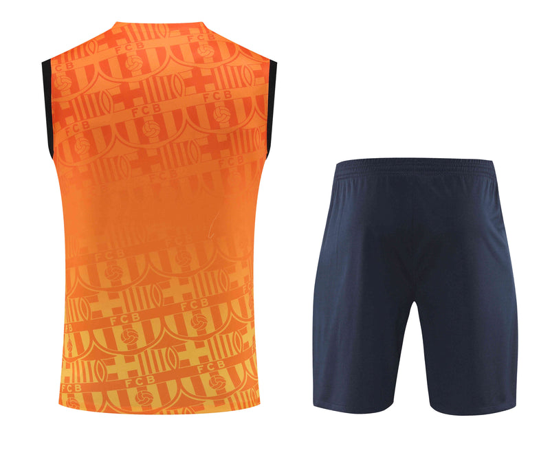 Kit Treino (Camisa + Shorts) - Barcelona 2024/25
