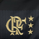 Camisa Flamengo Edição Especial Zico 2025/26 - Adidas Torcedor Feminina - Preta/Dourada