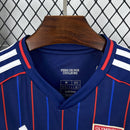 Camisa Lyon Away 2025/26 - Adidas Torcedor Masculina - Azul/Vermelha