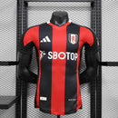 Camisa Fulham Away 2024/25 - Adidas Jogador Masculina - Preta/Vermelha