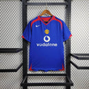 Camisa Manchester United Away 2005/06 - Nike Retrô Masculina - Azul/Vermelha