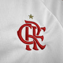 Camisa Flamengo Away 2026/27 - Adidas Torcedor Feminina - Branca/Vermelha