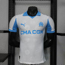 Camisa Olympique de Marseille Home 2025/26 - Puma Jogador Masculina - Branca/Azul