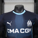 Camisa Olympique de Marseille Away 2025/26 - Puma Jogador Masculina - Preta/Azul