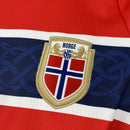 Camisa Seleção Noruega Home 2026/27 - Nike Torcedor Masculina - Vermelha/Azul