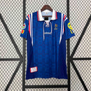 Camisa Pronta Entrega Seleção França Home 1996/97 - Adidas Retrô Masculina - Azul/Branca