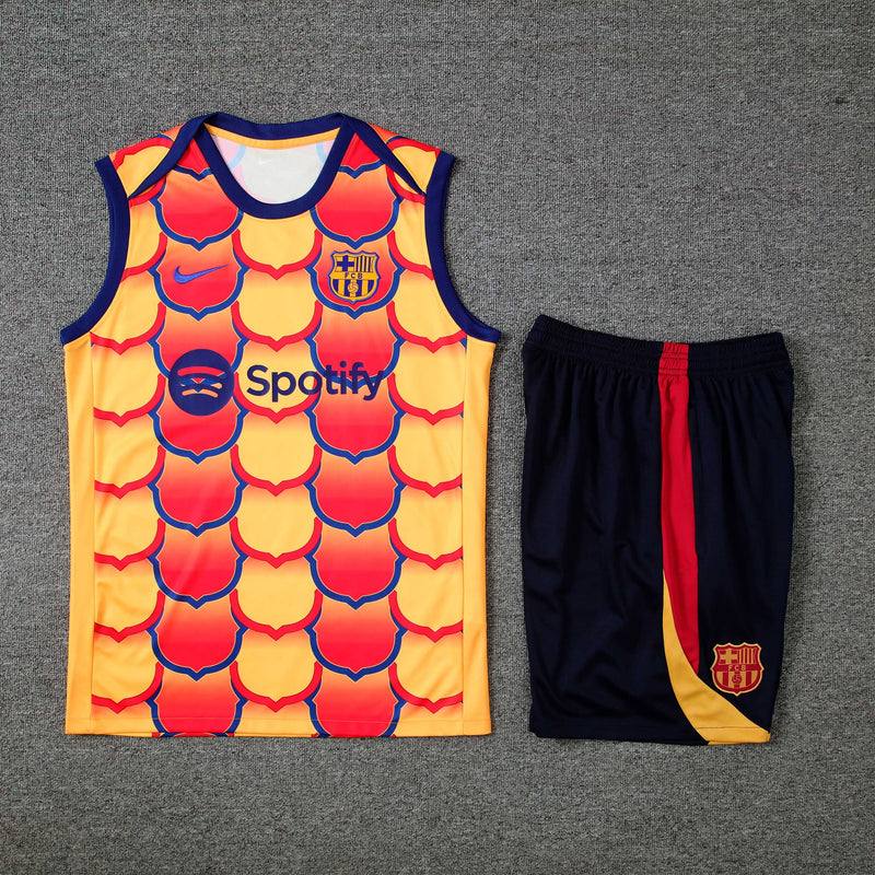 Kit Treino (Camisa + Shorts) - Barcelona 2024/25