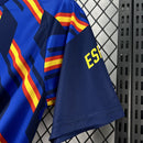 Camisa Seleção Espanha Pré Jogo 2026/27 - Adidas Torcedor Masculina - Azul/Laranja