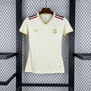 Camisa Flamengo Third 2025/26 - Adidas Torcedor Feminina - Bege/Dourada