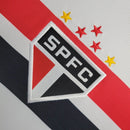 Camisa Manga Longa São Paulo Home 2024/25 - New Balace Torcedor Masculina - Branca/Vermelha