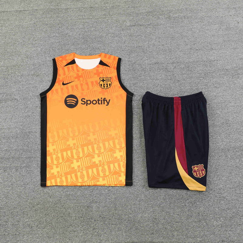 Kit Treino (Camisa + Shorts) - Barcelona 2024/25