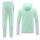 Kit Conjunto Nike Tech Fleece - Jaqueta e Calça- Verde/Branca