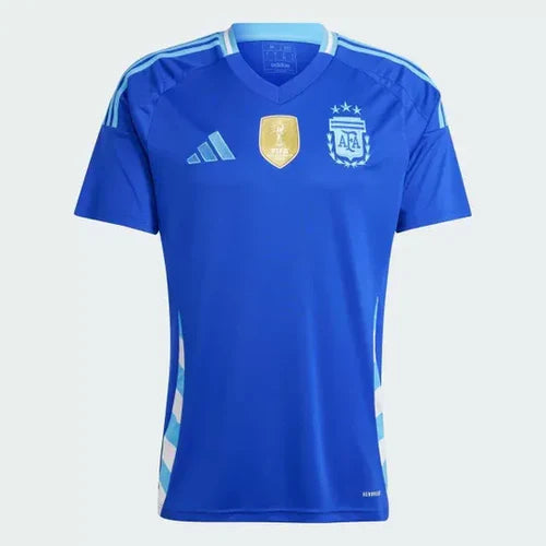 Argentina Home 24/25 - Adidas Torcedor Masculina Com Patch de Campeão