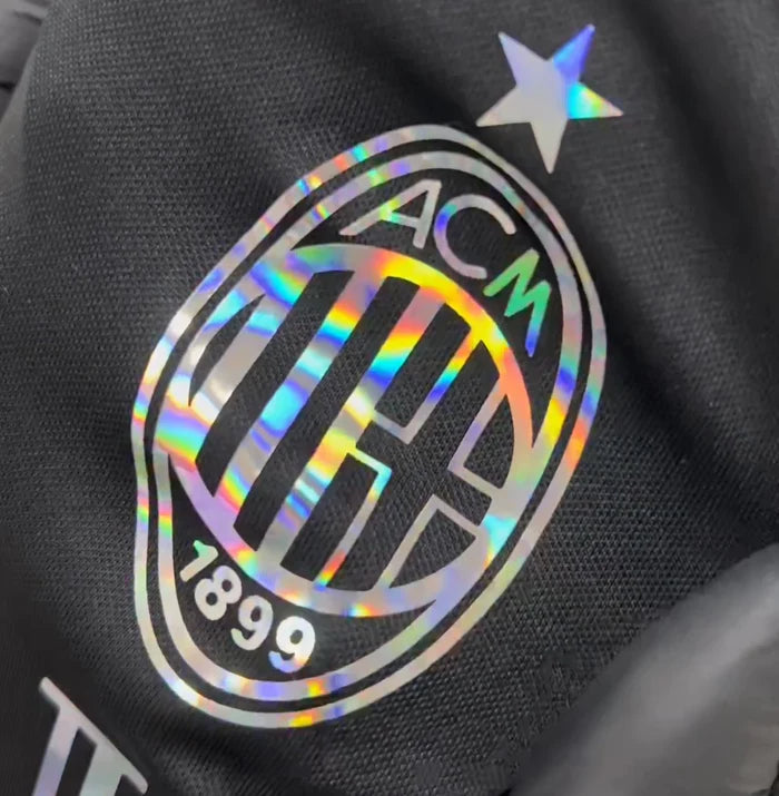 Camisa Ac Milan x Balmain Collab Black Masculina