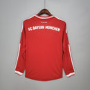 Camisa Manga Longa Bayern de Munique Home 2013/14 Adidas Retrô Masculina - Vermelha/Branca