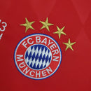 Camisa Manga Longa Bayern de Munique Home 2013/14 Adidas Retrô Masculina - Vermelha/Branca