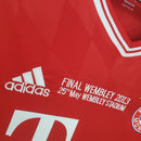 Camisa Manga Longa Bayern de Munique Home 2013/14 Adidas Retrô Masculina - Vermelha/Branca