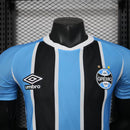 Camisa Grémio Home 2025/26 - Umbro Jogador Masculina - Azul/Preta