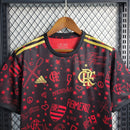 Camisa Flamengo 2023/24 - Adidas Torcedor Masculina - Vermelha/Preta
