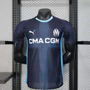 Camisa Olympique de Marseille Away 2025/26 - Puma Jogador Masculina - Preta/Azul