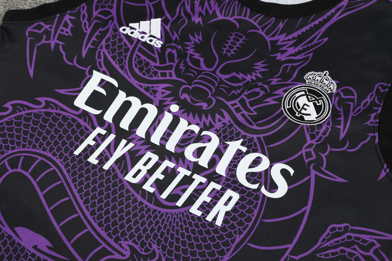 Kit Treino (Regata + Shorts) - Real Madrid 2024/25 Dragon