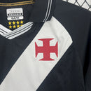 Camisa Vasco da Gama Home 2025/26 - Kappa Torcedor Masculina - Preta/Branca