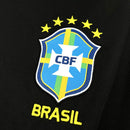 Camisa Seleção Brasil Pré Jogo 2026/27 - Jordan Torcedor Masculina - Preta/Amarela