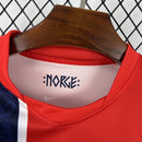 Camisa Seleção Noruega Home 2026/27 - Nike Torcedor Masculina - Vermelha/Azul