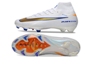 Chuteira Campo Nike Air Zoom Mercurial - Superfly IIX Elite  - Branca/Azul