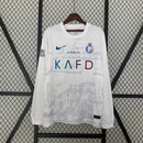 Camisa Al-Nassr Manga Longa Third 2023/24 - Nike Torcedor Masculina - Branca