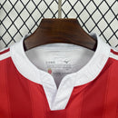 Camisa Pronta Entrega Mônaco Home 2025/26 - Mizuno Torcedor Masculina - Branca/Vermelha