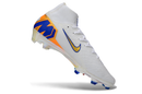 Chuteira Campo Nike Air Zoom Mercurial - Superfly IIX Elite  - Branca/Azul