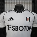 Camisa Fulham Home 2025/26 - Adidas Jogador Masculina - Branca/Preta