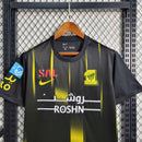 Camisa Al-Ittihad Third 2023/24 - Nike Torcedor Masculina - Preta/Amarela