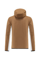 Kit Conjunto Nike Tech Fleece - Jaqueta e Calça- Caramelo/Branca