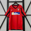 Camisa Atlético de Madrid Away 2001/02 - Nike Retrô Masculina - Vermelha/Preta