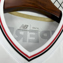 Camisa Pronta Entrega São Paulo Home 2025/26 - New Balace Torcedor Masculina - Branca/Preta