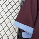 Camisa Aston Villa Home 2026/27 - Adidas Torcedor Masculina - Bordo/Azul