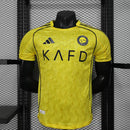 Camisa Al-Nassr Home 2025/26 - Adidas Jogador Masculina - Amarela/Azul
