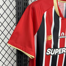 Camisa Pronta Entrega São Paulo Away 2025/26 - New Balace Torcedor Masculina - Vermelha/Preta