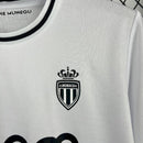 Camisa Mônaco Away 2025/26 - Mizuno Torcedor Masculina - Branca/Preta