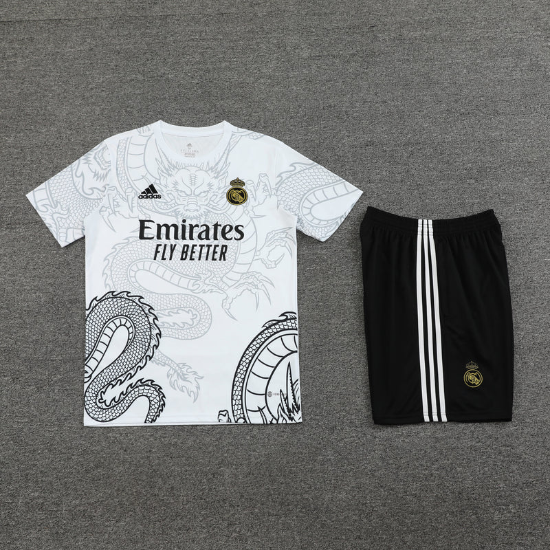 Kit Treino (Camisa + Shorts) - Real Madrid 2024/25 Dragon