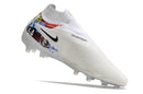 Chuteira Campo Nike Phantom GX Elite - Branca/Azul