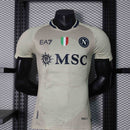 Camisa Napoli 2024/25 - EA7 Jogador Masculina - Creme/Preta