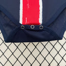 Body Infantil PSG Home 2024/25 - Nike Torcedor - Azul/Vermelha
