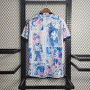 Camisa Seleção Japão Edição Especial Anime 2022/23 - Adidas Torcedor Masculina - Rosa/Azul