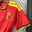 Camisa Pronta Entrega Seleção Bélgica Home 2026/27 - Adidas Torcedor Masculina - Vermelha/Amarela
