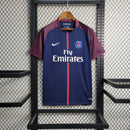 Camisa PSG Home 2017/18 - Nike Retrô Masculina - Azul/Bordo
